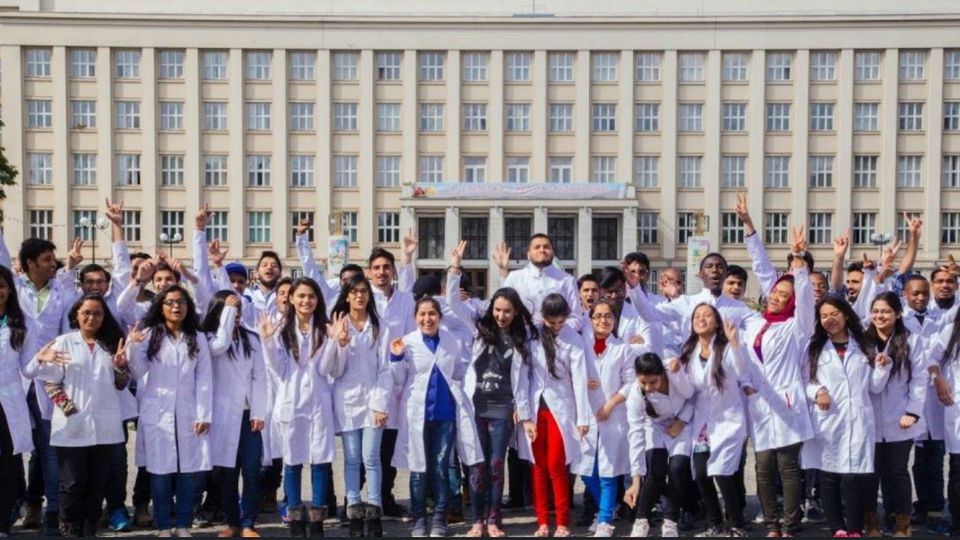 Tbilisi State Medical University building in Tbilisi, Georgia